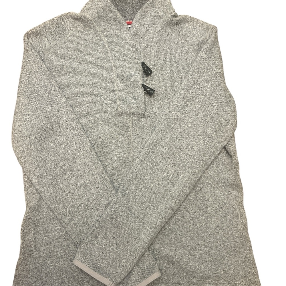 North Face Women’s Gray pullover Sweater super comfy warm fleece ski size large